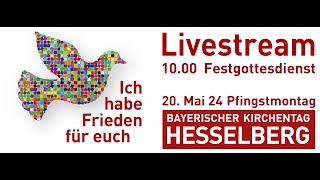 Bayerischer Kirchentag auf dem Hesselberg  Festgottesdienst und Grußworte [upl. by Ivel436]