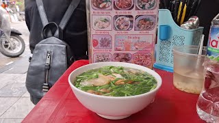 Street Food Hanoi Vietnam [upl. by Nylemaj]