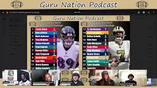 2024 Fantasy Football QB TE Rankings Live Debate PPR Guru Nation Podcast Real Fantasy Playmakers [upl. by Hayyikaz]