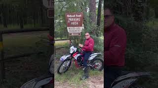 Sam Houston National Forest Dirt Bike trails preparation short shorts [upl. by Lorenzana]