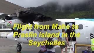 flight from mahe Island to Praslin  Seychelles [upl. by Lukas]