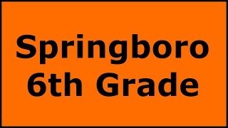 Springboro 6th Grade [upl. by Aivila]