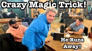 Crazy Magic Tricks  Guy Runs Away [upl. by Weyermann]