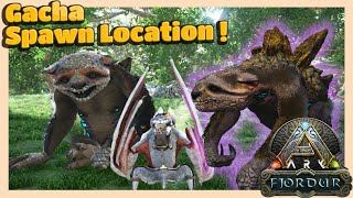 BEST Gacha Spawn Locations in fjordur map  ARK Survival Evolved [upl. by Onit]