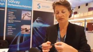 Solvay Piezoelectric Materials for Sensors and Actuators shown at IDTechEx Show [upl. by Flodur626]