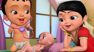 চিট্টি খেলে ডাক্তার ডাক্তার  Playing with Toys  Bengali Rhymes and Kids Cartoons  Infobells [upl. by Salvador]