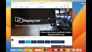 How to download the Displaylink Driver on Mac Os  New [upl. by Josie]