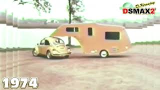 1974 VW BEETLE PROMO CARAVAN CAMPING TRAILER 360 DEGREE TURN [upl. by Tiedeman]