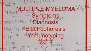 multiple myeloma lecture multiple myeloma in hindi [upl. by Onairam]