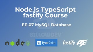 Node js TypeScript Fastify EP 07 MySQL Database [upl. by Ev]