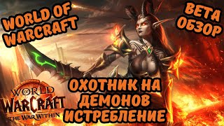 ОБЗОР ОХОТНИК НА ДЕМОНОВ ИСТРЕБЛЕНИЕ  THE WAR WITHIN  WORLD OF WARCRAFT BETA [upl. by Margarethe]