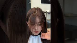 bangs tutorial trending haircut shorts viralvideo [upl. by Defant]