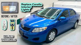 How To Replace Toyota Corolla Interior Lights [upl. by Otxilac]