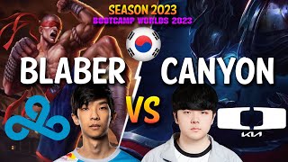 C9 Blaber vs DK Canyon  Blaber LEE SIN vs Canyon NOCTURNE Jungle  Patch 1319 KR Ranked [upl. by Enale]