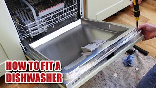 How to install a Bosch integrated DISHWASHER [upl. by Mages]