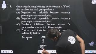 Genes regulation governing lactose operon of Ecoli that involves the lac I gene product is [upl. by Sirromad]