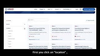 WorkwithUSAIDgov Funding Opportunities Demo [upl. by Jacques732]