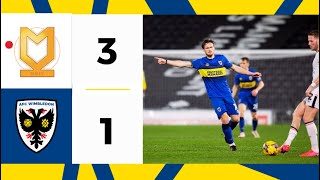 MK Dons 31 AFC Wimbledon 📺  Dons undone away  Highlights 🟡🔵 [upl. by Politi327]