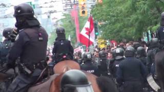 Toronto G20 Peaceful Protest at Spadina Avenue and Queen street [upl. by Tavie]