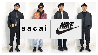 How To Style Nike X Sacai Vaporwaffle Black Gum And Reviews [upl. by Dlorah]