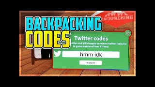 New Free Codes Backpacking ROBLOX 2021 [upl. by Farra]