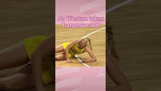 Netball  Jo Weston and Laura Langman [upl. by Tilney]