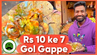 Rs 10 ke 7 Gol Gappe amp More Street Food Agra  Veggie Paaji [upl. by Wojcik]