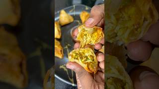 💢💥 Quick and Easy Mini Egg samosa 😋😋 yummy and tasty 😋 reels shorts recipe samosa pe [upl. by Esorrebma558]