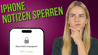 iPhone Notizen sperren geheim halten [upl. by Nailil783]