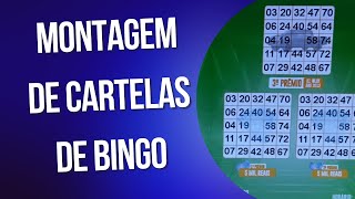 COMO MONTAR CARTELAS DE BINGO USANDO CORELDRAW [upl. by Llemej]