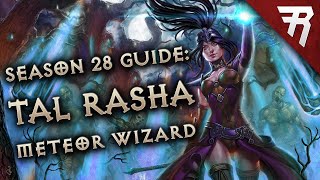 Diablo 3 Season 30 Wizard Tal Rasha Meteor Build Guide 277 [upl. by Eidnas]