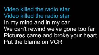 Buggles  Video Killed The Radio Star Lyrics [upl. by Porty]