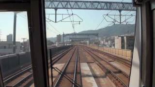 09 View from Train JR西日本221系快速 芦屋－三ノ宮 [upl. by Mellie402]