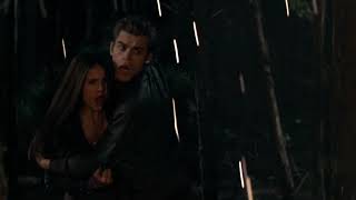 Stefan protects Elena and saves Bonnie  The vampire diaries  Season 1 Episode 9 [upl. by Seravaj867]