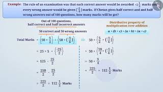 Distributive property of rational numbers  Part23  English  Class8 [upl. by Chee885]