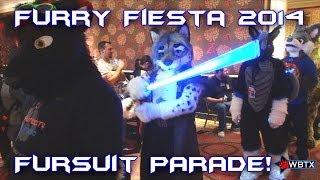 Texas Furry Fiesta 2014 The Fursuit Parade [upl. by Nelleus]