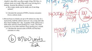 Biomagnification in Food Webs Math [upl. by Zoara]