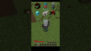 Fall damage vs different mobs in Minecraft はいよろこんで shorts [upl. by Traver]