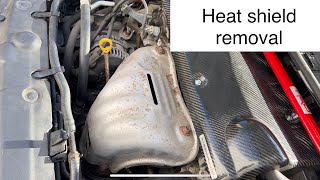 How to remove a heat shield on a 20112016 Scion [upl. by Pattin]