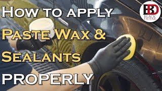 How to apply Carnauba paste wax amp sealants Properly  Black Detail Korea [upl. by Raseta]