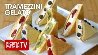 TRAMEZZINI GELATO di Benedetta Rossi  Ricetta TV Fatto in Casa per Voi [upl. by Cavanagh27]