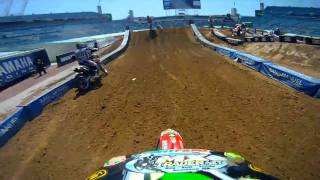 GoPro HD AJ Catanzaro Practice  Jacksonville Monster Energy Supercross 2011 [upl. by Assil]