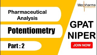 Potentiometry Part 2 I GPAT I NIPER I Pharmaceutical Analysis I B Pharmacy [upl. by Harrison]