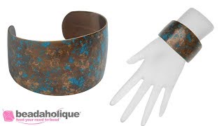 How to Add Patina to a Natural Brass Vintaj Cuff [upl. by Salesin86]