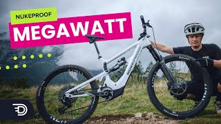 EBike Review  Nukeproof Megawatt  Electrifyingly highend eMTB with the new SRAM Eagle Powertrain [upl. by Nirb141]