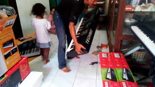 UNBOXING CEK KEYBOARD TECHNO T9800ig2 [upl. by Gisella]