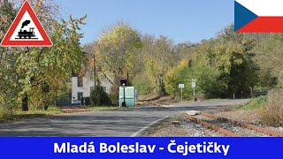 Železniční přejezd Mladá BoleslavČejetičky  27102022 [upl. by Nereen]