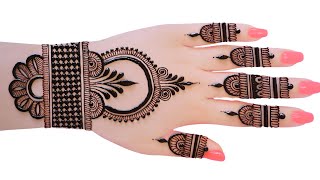 😱🔥easy top Arabic mehndi designweddingDulhan special mehndidesignsimplehenna madhieid mehandi [upl. by Narah174]