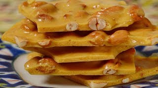 Peanut Brittle Recipe Demonstration  Joyofbakingcom [upl. by Sinnelg]