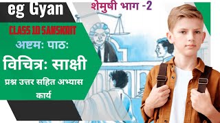 NCERT Sanskrit Class 10 Chapter 8 Vichitra Sakshi sanskrit viral [upl. by Nesbitt]